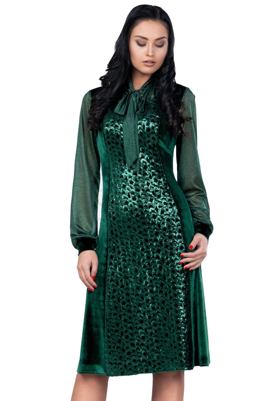 Rochie eleganta cu maneca lunga E1022-12