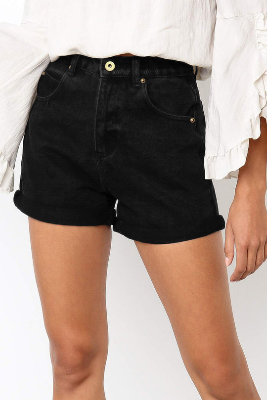 Pantaloni scurti cu talie inalta F299-1