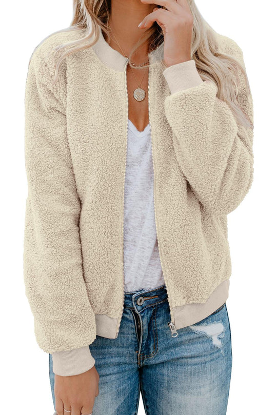 Jacheta din blanita cu fermoar F707-15