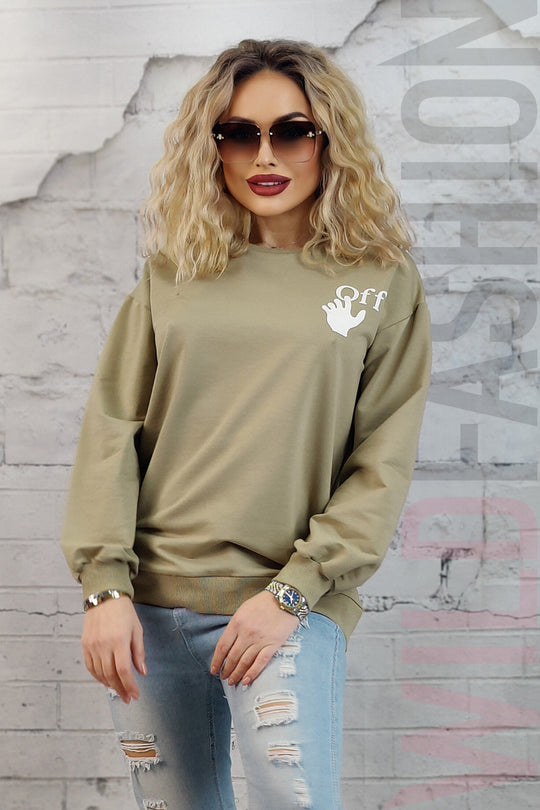 Bluza casual cu maneci lungi si imprimeuri F869-1218