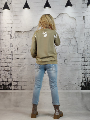 Bluza casual cu maneci lungi si imprimeuri F869-1218