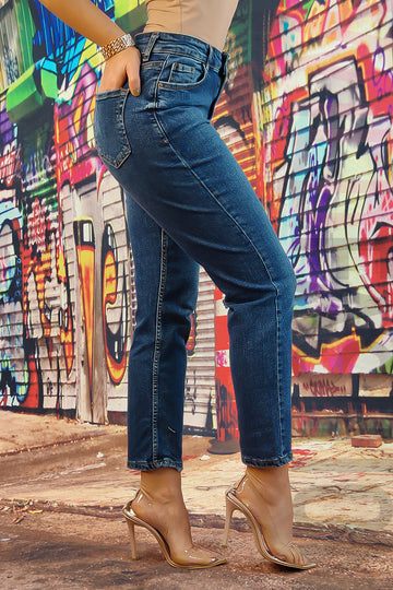 Blugi clasici din denim F924-4