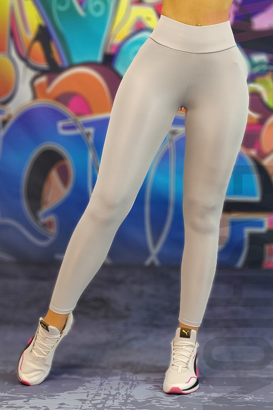 Colanti sport/casual cu talie inalta din material elastic lucios G799-182