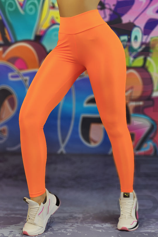 Colanti sport/casual cu talie inalta din material elastic lucios G799-19