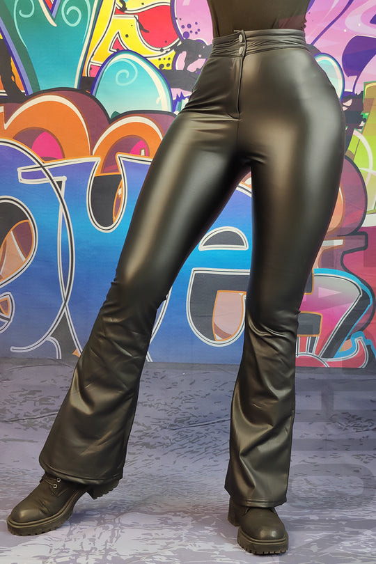 Colanti caldurosi casual/elegant din imitatie piele elastica G804-1