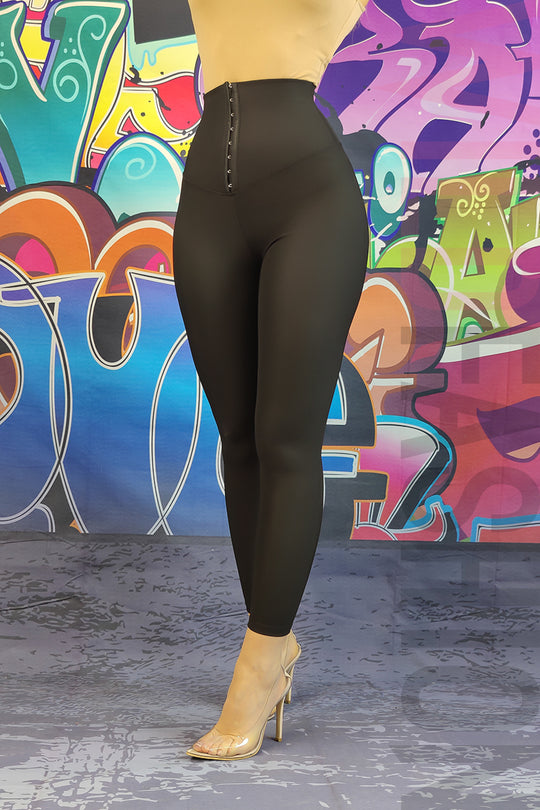 Colanti fashion cu talie inalta din material reiat elastic G810-1