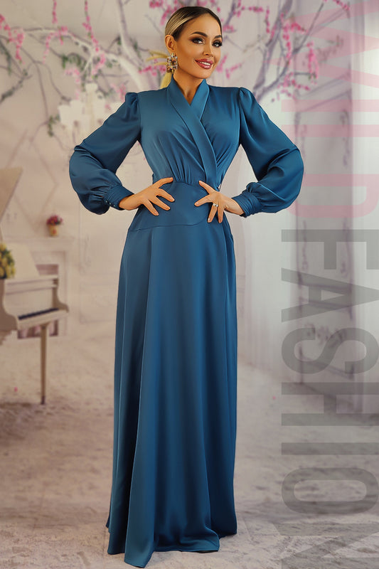 Rochie eleganta cu material petrecut in fata G818-4