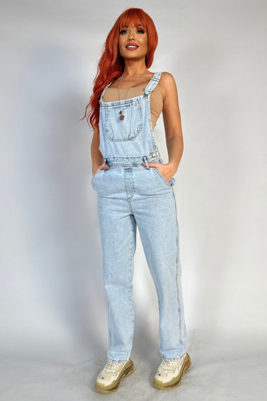 Salopeta casual din material de blugi G848-444