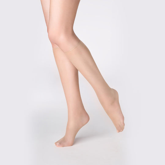 Set 2 perechi sosete pana la genunchi 15 DEN GAT140-8151