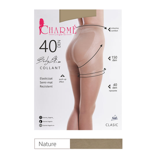 Ciorapi Charme modelatori cu push-up 40/100 DEN GAT65-159