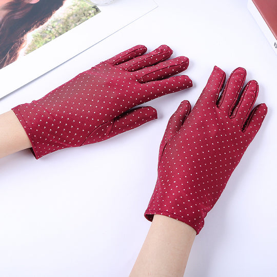 Manusi stil retro model cu buline mici GL56-81