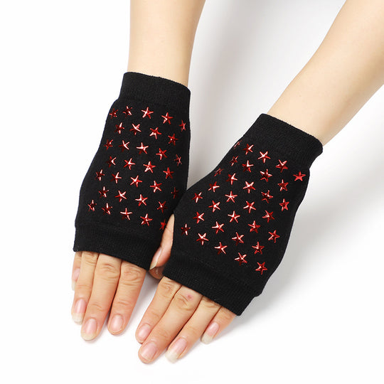 Manusi scurte fara degete accesorizate cu nituri GL63A-115