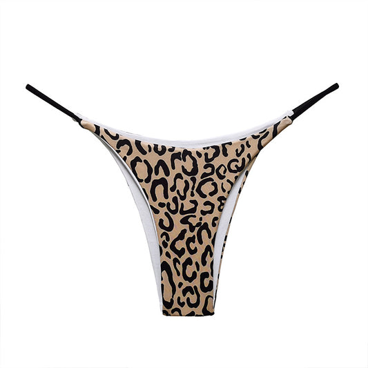 Chilot brazilian sexy cu talie medie si imprimeu animal print GS1240-99