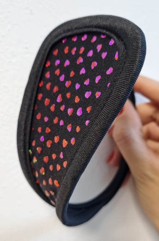 Chilot invizibil c-string accesorizat cu inimioare colorate GS269-1