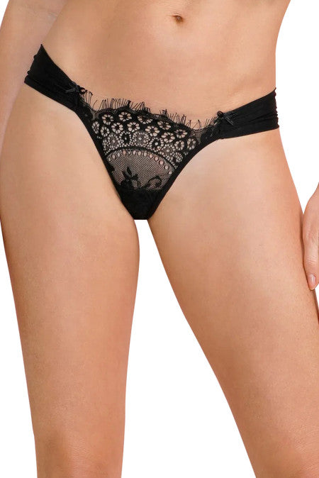 Chilot cu talie joasa accesorizat cu dantela GS487-1