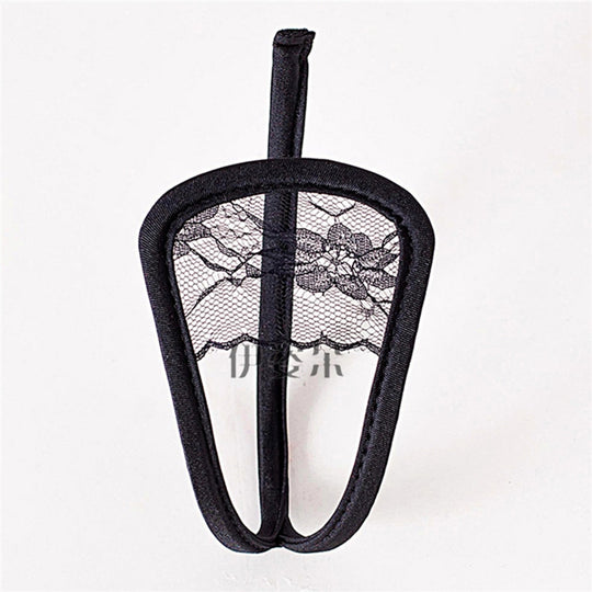 Chilot invizibil c-string din dantela cu model si decupaj GS570-1