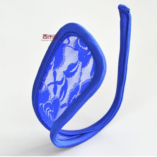 Chilot invizibil c-string cu dantela florala GS574-4