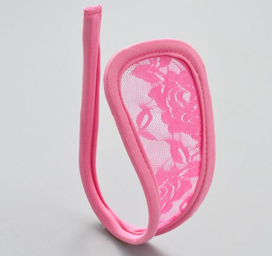 Chilot invizibil c-string cu dantela florala GS574-5