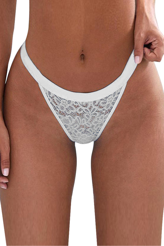 Chilot tanga din dantela semitransparenta GS619-2