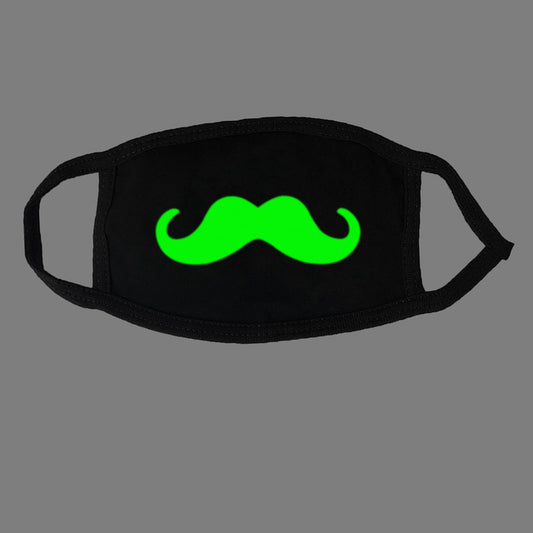 Masca protectie cu imprimeu fosforescent mustata IGEN19A-2110