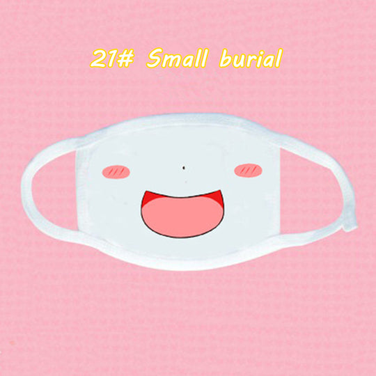 Masca protectie fata din material cu imprimeu funny IGEN9-2