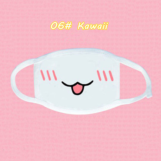 Masca protectie fata din material cu imprimeu funny IGEN9A-2