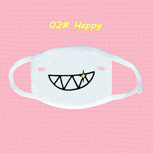 Masca protectie fata din material cu imprimeu funny IGEN9C-2