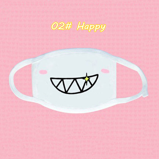 Masca protectie fata din material cu imprimeu funny IGEN9C-2