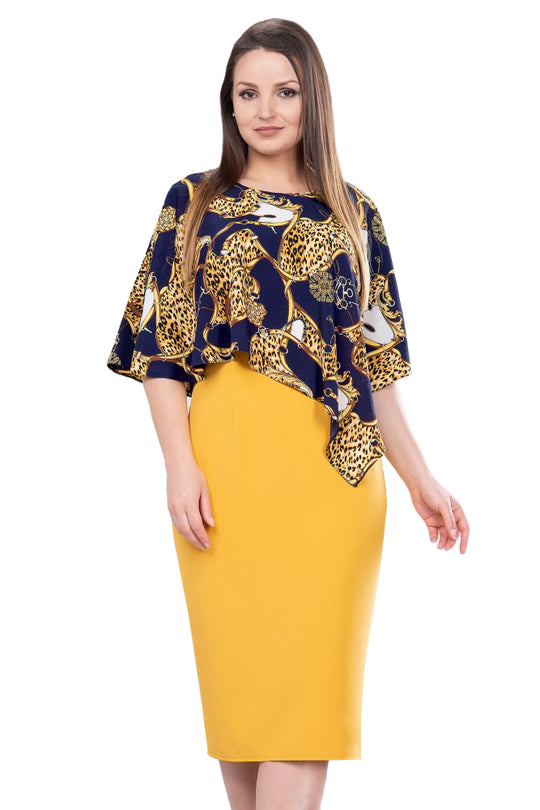 Rochie tip office cu talie inalta J686-4499