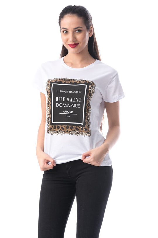 Tricou cu maneca scurta si text inscriptionat K292-2