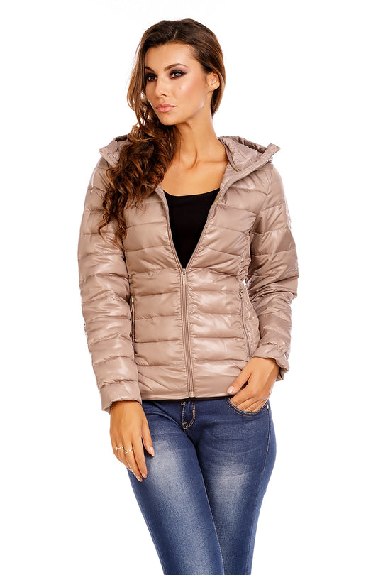 Jacheta subtire de toamna cu gluga K468-822