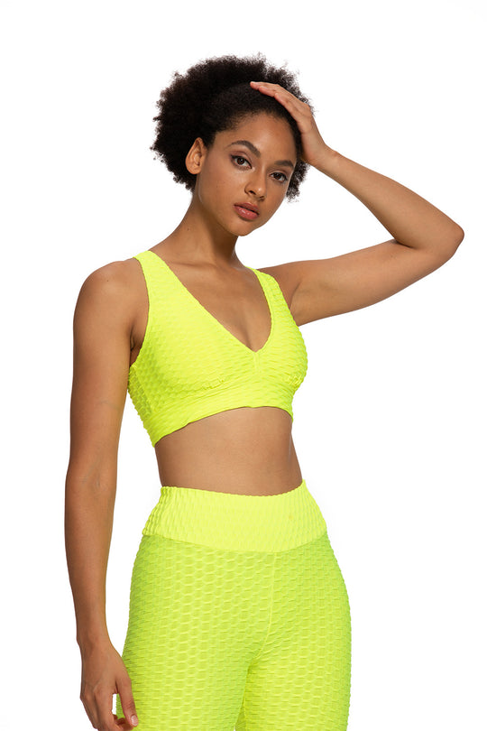 Bustiera sport cu burete detasabil si material elastic K781A-121