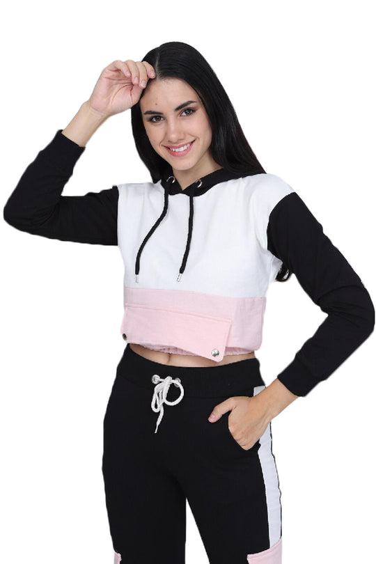 Set top scurt si pantaloni cu buzunare L579-151