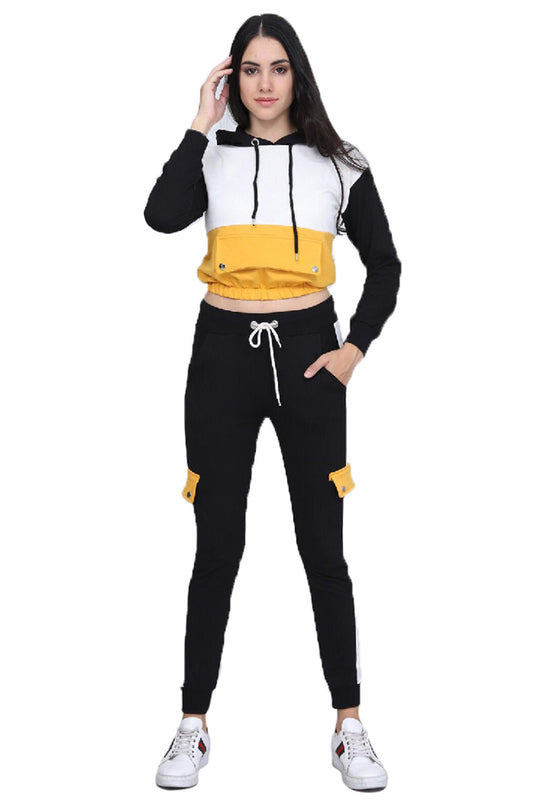 Set top scurt si pantaloni cu buzunare L579-192