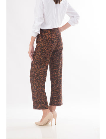 Pantaloni evazati model animal print L679-99
