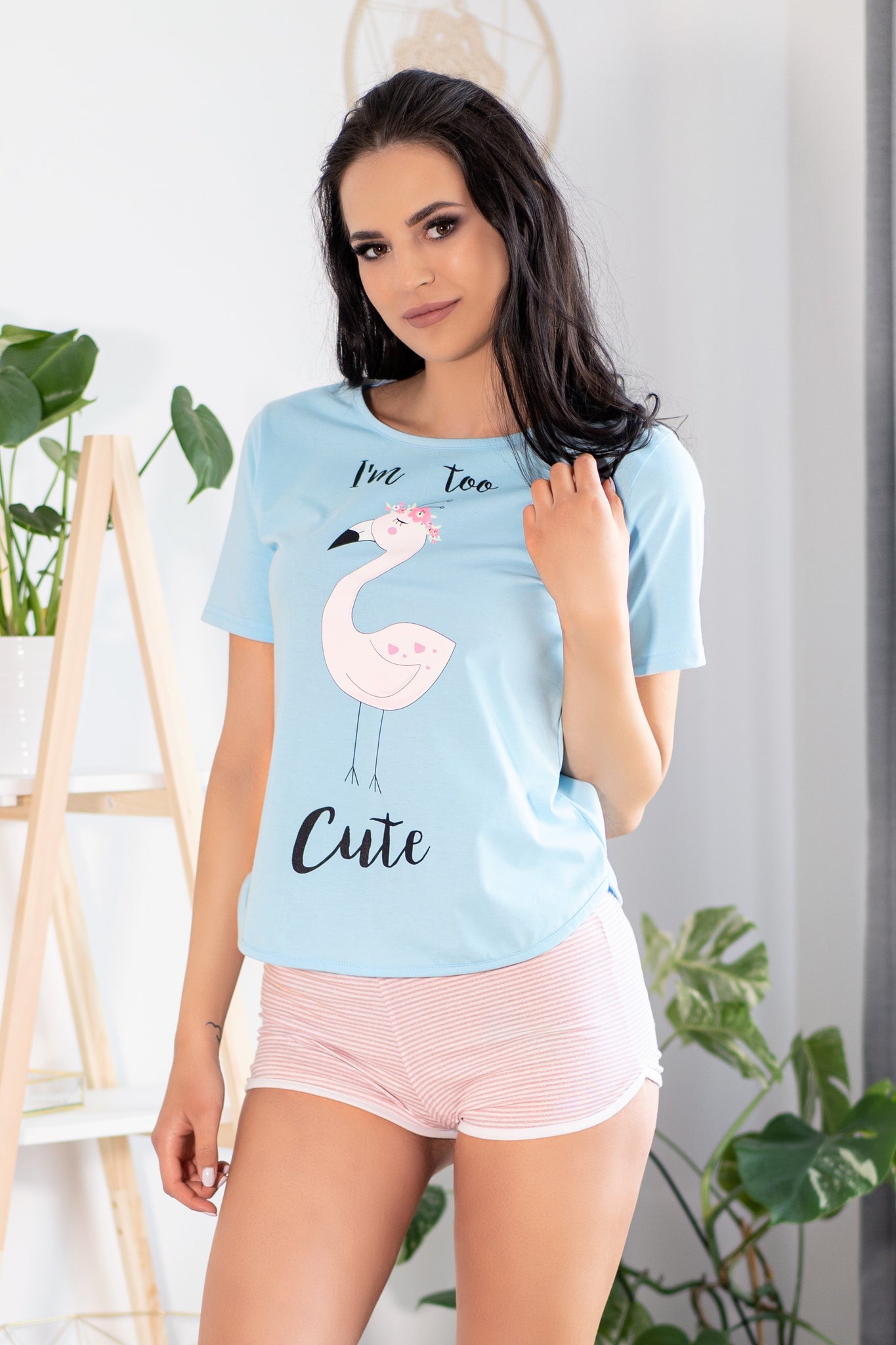 Pijama cu imprimeu Flamingo LIV206-45