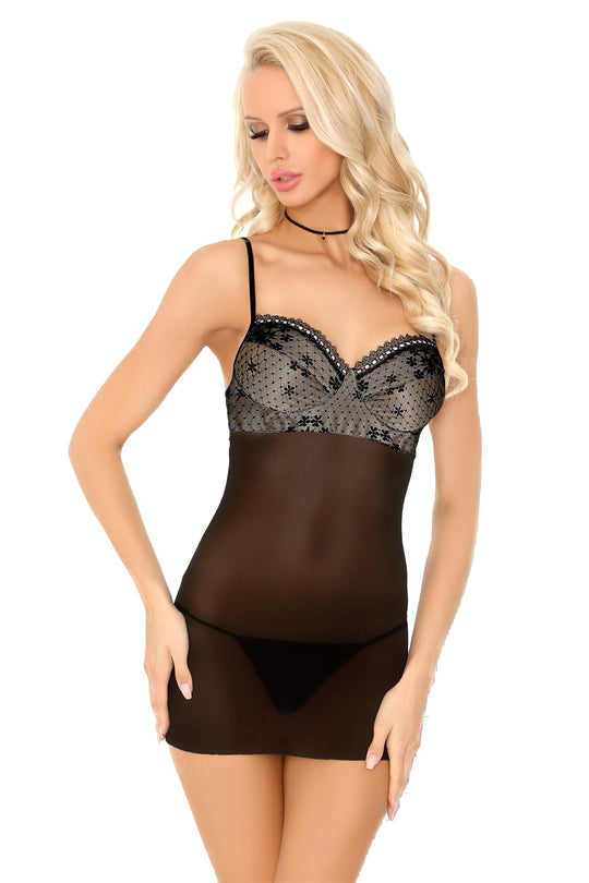 Set lenjerie desu cu decolteu inima LIV90-1