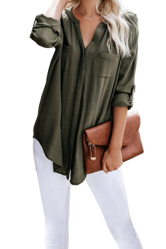 Bluza cu maneca lunga tip camasa M573-12