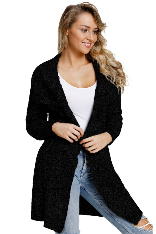 Cardigan calduros cu maneci lungi si doua buzunare M646-1