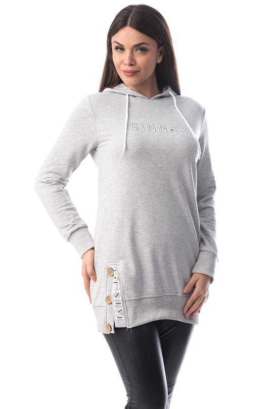 Bluza sport cu gluga si maneca lunga M750-182