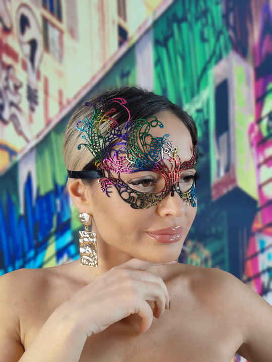 MSK100-100 Masca de carnaval din broderie