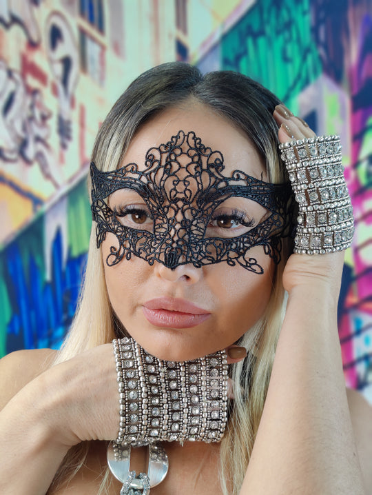 MSK101-1 Masca de carnaval din broderie