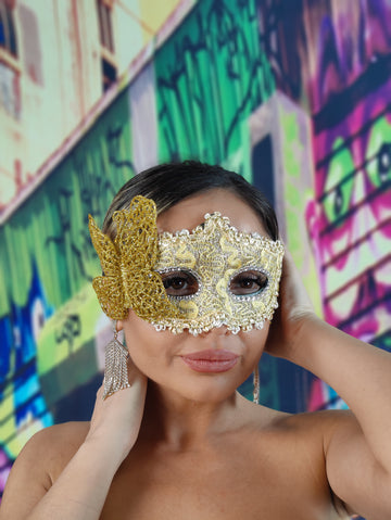 MSK105-7 Masca de carnaval venetian din broderie