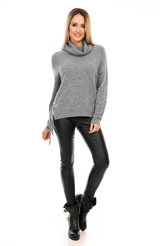 Bluza cu maneca lunga si guler inalt N529-18