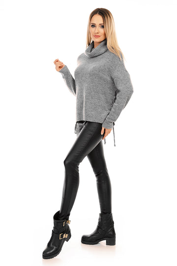 Bluza cu maneca lunga si guler inalt N529-18