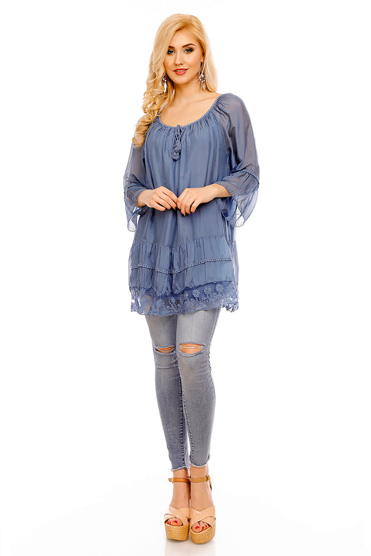 Bluza eleganta cu maneci tip clopot N575-4