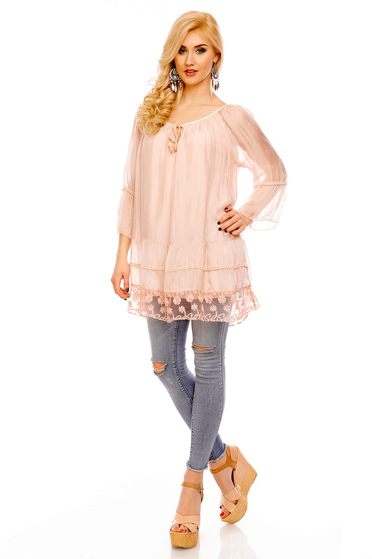 Bluza eleganta cu maneci tip clopot N575-5112