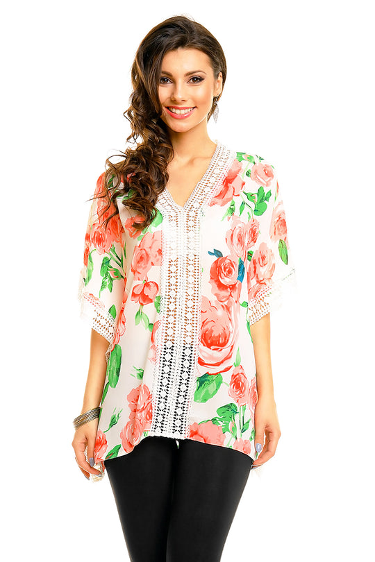 Bluza casual cu imprimeu floral N733-25