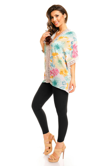 Bluza casual cu imprimeu floral N733-29