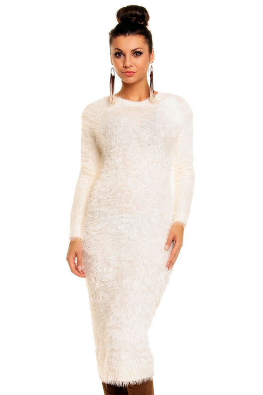 Rochie midi de toamna pufoasa N757-15